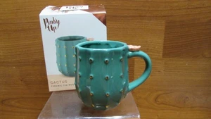 Pinky Up Kaktus 10 Unzen Keramik Tee Kaffee Becher Tasse offene Box - Bild 1 von 8