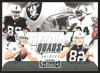 3876F 2018 Contenders #TQ-7 D. Carr/A. Cooper/M. Lynch/J. Nelson Team Quads - Image 1 of 2