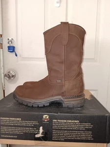 Irish Setter Herren zwei Häfen Stahlkappe Stiefel 83906 Größe 10,5 D EUC - Bild 1 von 8