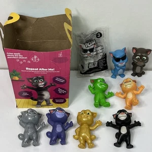 McDonald's TALKING TOM Cat With Box Classic Curious Superstar Cool Action Happy - Picture 1 of 8