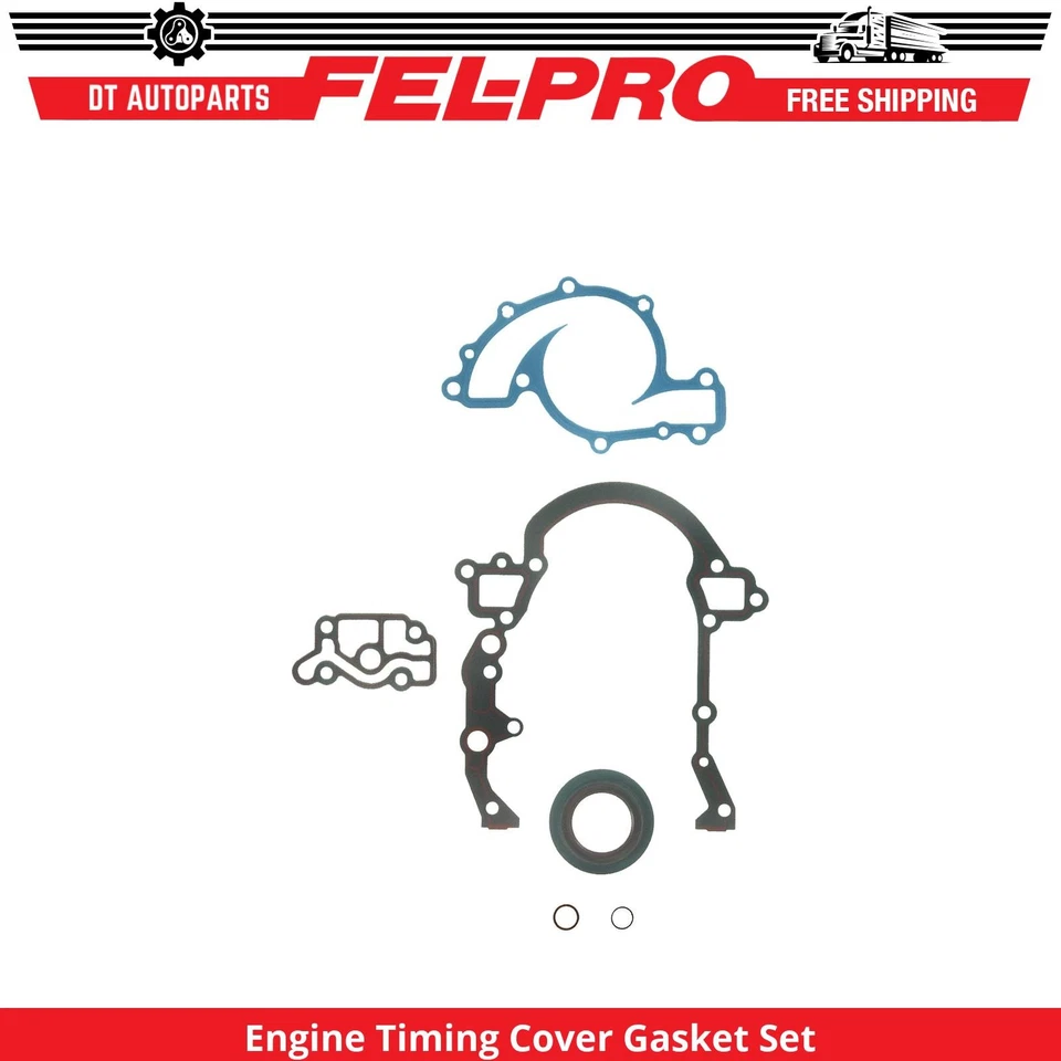 Para 1988-1992 Oldsmobile Toronado 3.8L V6 conjunto de junta de tampa de temporização do motor Fel-Pro - Imagem 1 de 1