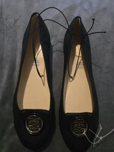 Liz Claiborne Damenschuhe flache Schuhe Größe 11 W schwarze Slipper geschlossene Zehe - Bild 1 von 5
