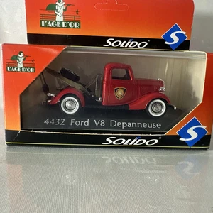 Solido 4432 Ford V8 Depanneuse Salt Lake City Fire Dept. NOS 1:43 Tow Truck - Picture 1 of 5