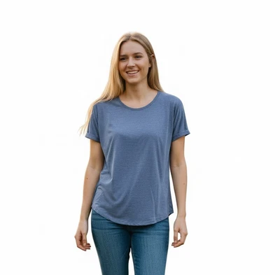 NUEVA REI Coop Sahara Camiseta Manga Corta Mujer Grande Púrpura Jaspeada Exterior Foto 1 de 4