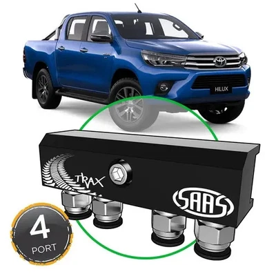 SAAS Diff Breather Kit - 4 Port suit Toyota Hilux 2016-Onwards All Models - Image 1 of 4
