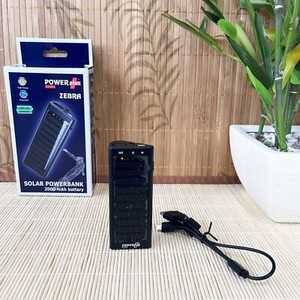 POWERplus Zebra 2,000 mAh Solar PowerBank with Integrated LED Flashlight