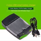 Charging Dock 4 Slots For Rechargeable Battery Aa Aaa 1.5V Alkaline Battery