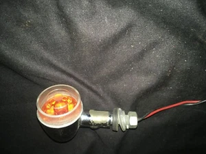 Oldtimer Motorrad Blinker hinten/vorne verchromt Kunststoff - Bild 1 von 5