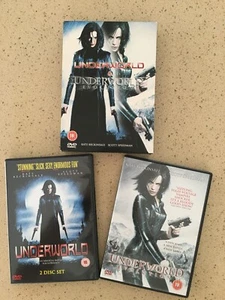 UNDERWORLD 2 DISC BOX SET KATE BECKINSALE SCOTT SPEEDMAN EIV UK DVD USED - Imagen 1 de 4