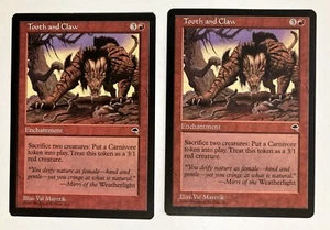 Diente y Garra (2) Casi Nuevo/LP Tempest Magic The Gathering Magic The Gathering - Imagen 1 de 2