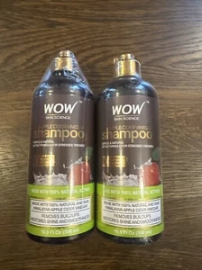 WOW Apple Cider 500ml Vinegar OFFICIAL USA Grow Hair Shampoo Lot 2 Best By 8/22 - Picture 1 of 7