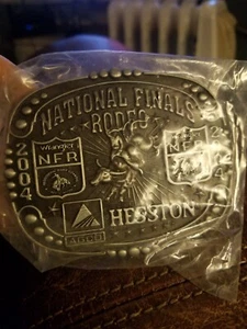 2004 Hesston National Finals Rodeo Western Belt Buckle NOS - Picture 1 of 2