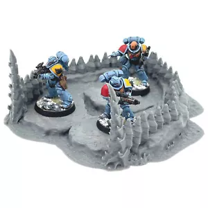 Tyranid Capilary Defence Rocky Afloramiento 28 mm terreno oscuro paisaje ciencia ficción - Imagen 1 de 3