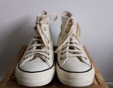 Converse All Star Stylish & Timeless White Leather Hi Top Boots . Size UK5 EU 38