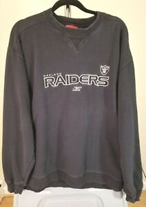 Oakland Raiders NFL Rebook Vintage Black Team Logo XL Sweatshirt