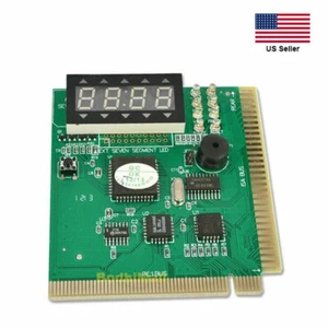 PCI & ISA Tester Diagnose Display 4-stellig PC Debug Analyzer Hauptplatine Karte - Bild 1 von 2