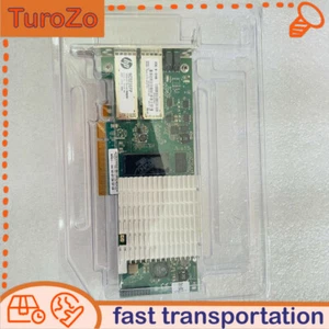 Low Profile HP NC523SFP QLE3242-HP Dual Port PCIe 10GbE Server Adapter - Picture 1 of 4