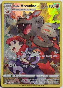 Pokémon TCG Hisuian Arcanine Lost Origin Trainer Gallery TG08/TG30 Holo Ultra LP - Picture 1 of 4