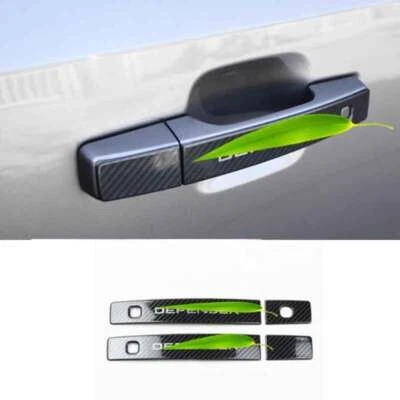Carbon Fiber Steel Outside Door Handle Cover For Land Rover Defender 90 2020-23 — 第 1/4 张图片