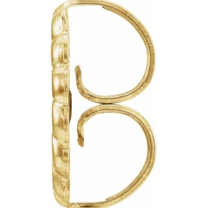 PAR Jumbo 9,4 mm GRANDES Oro Amarillo 18k Pendientes Monstruo Fricción Empuje Backs Tuercas - Imagen 1 de 6