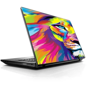 Laptop Notebook Universal Skin Decal Fits 13.3" to 16" / Colorful Lion Abstract - Picture 1 of 1