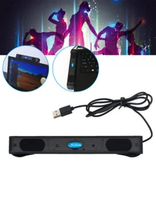 Portable Mini USB Audio Sound Bar Stereo Speaker for Phone Laptop Computer PC - Photo 1/14