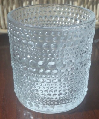 Pier 1 3.25" Clear Tea Light Glass Candle Holder-Brand New-SHIPS N 24 HOURS - Image 1 of 4