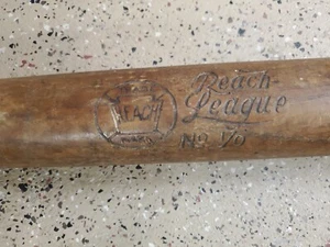 Nice Antique 1905-1912 Reach No. 1/0 RARE Reach League Baseball Bat - Picture 1 of 24