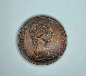 1974 Australia Two Cents 2c Coin - Beautiful Design - Nice Toning On Obverse - Picture 1 of 2