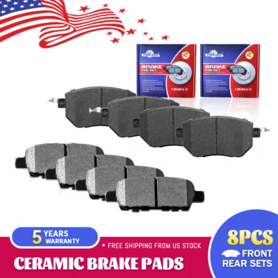 Front Rear Ceramic Brake Pads For Nissan Murano 2003 2004 2005 - 2013 - Image 1 of 4