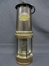 Vintage Patterson Type 3A G.P.O miner's lamp - Brass and steel