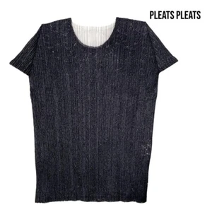[ISSEY MIYAKE] ISSEY MIYAKE PLEATS PLEASE High-neck cut-and-sew - Picture 1 of 3
