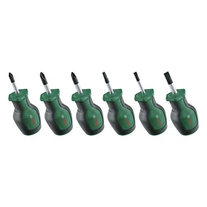Bosch Screwdriver Stubby Set 6-Piece (High Torque; Colour-Coded; Magnetic Tip) - Picture 1 of 4