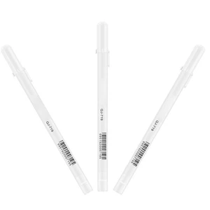 3Pack White Gel Ink Marker Pen Drawing Art Painting Tool 0.8MM Super-Smooth E - Picture 1 of 14