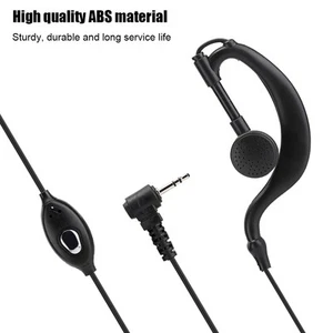 2x ABS T Head 1 Pin 2.5mm Plug Radio Walkie Talkie Headset Earpiece Earphone CB - Zdjęcie 1 z 10