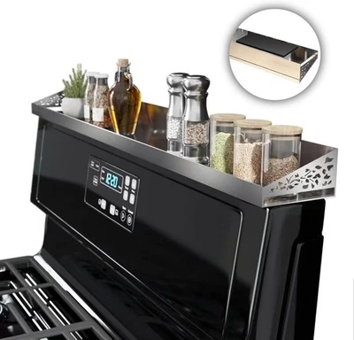 Estante magnético para estufa, 30? Longitud, estante magnético para especias sobre la estufa Foto 1 de 4