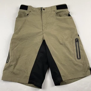 Zoic Cycling Shorts Men’s L Adjustable Waist Cargo Stretch Bike Trail Olive - Picture 1 of 11