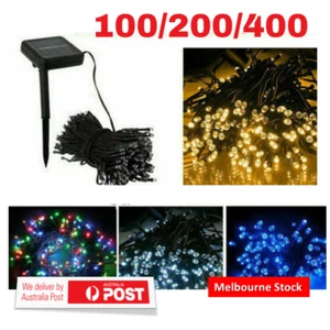 Solar Fairy String Lights 100/200/500 LED Outdoor Garden Christmas Party Decor - Picture 1 of 17