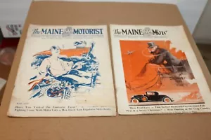 TWO VINTAGE 1930 The MAINE MOTORIST MAGAZINES JUNE & DECEMBER - Picture 1 of 11