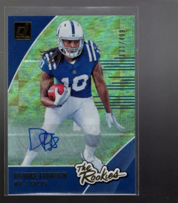 A3300- 2018 Donruss The Rookies Autographs #33 Daurice Fountain /499 - NM-MT - Image 1 of 2