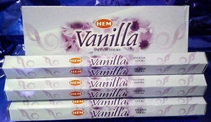 20 INCENSE STICKS ""VANILLA"" perfume soothing resin relaxation meditation essence - Picture 1 of 1