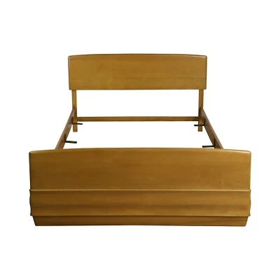 Armação de cama Heywood Wakefield bordo meados do século tamanho completo - Imagem 1 de 4