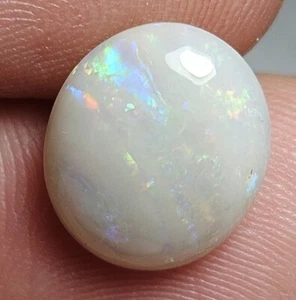 Lightning Ridge Polished Opal 2.55 Carats Blue Green Pink Oval Lapidary Opal - Picture 1 of 17