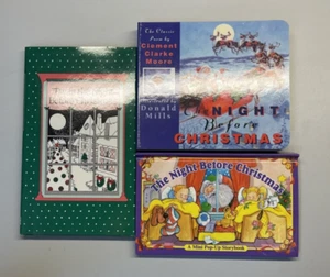 The Night Before Christmas Books, Lot Of 3- 1 Pop-up, 1 Board Book, 1 Hardcover - Picture 1 of 10