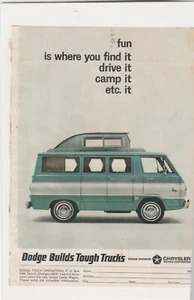 Anuncio original de revista Dodge Van 1965 'La diversión está donde la encuentras...' - Imagen 1 de 1