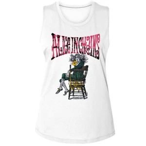 Alice In Chains Angry Chair Women's Muscle Tank T Shirt Rock Band Music Merch - Picture 1 of 3