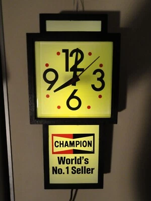 CHAMPION SPARK PLUG WALL CLOCK  RARE - Image 1 of 4