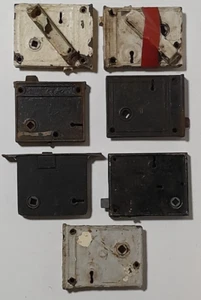 Vintage Antique Mortise Lock Door Salvage Hardware Lot Of 7 - Picture 1 of 5