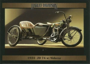 "Harley-Davidson" Collect-A-Card Series 2- card #115- 1923 JD 74 w Sidecar - Picture 1 of 2