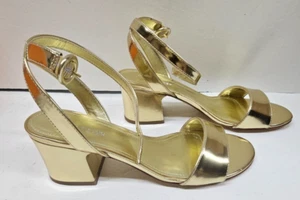 Mark Fisher Women's Palila Sandel Gold size 9M - Picture 1 of 14